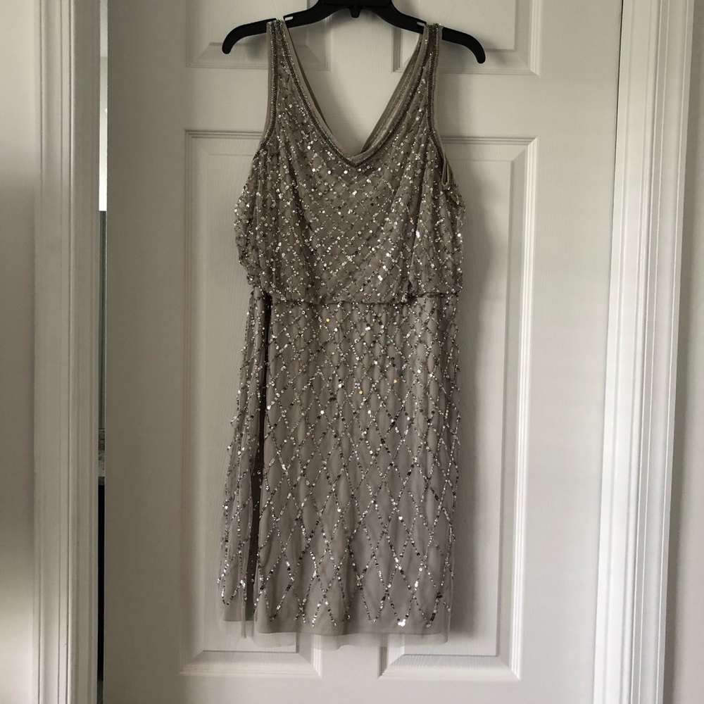 Adriana Papell Beaded Sheath Dress